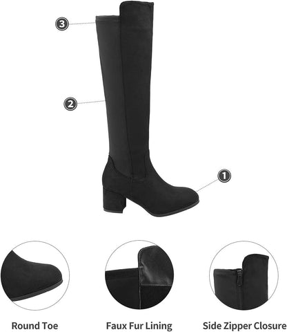Women's Knee High Stretchy Fashion Boots
