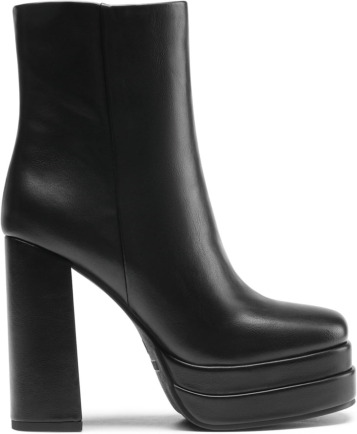 Women's Platform  Ankle Boots High Chunky Heels Square Toe Comfort Party Dress Booties Shoes for Women