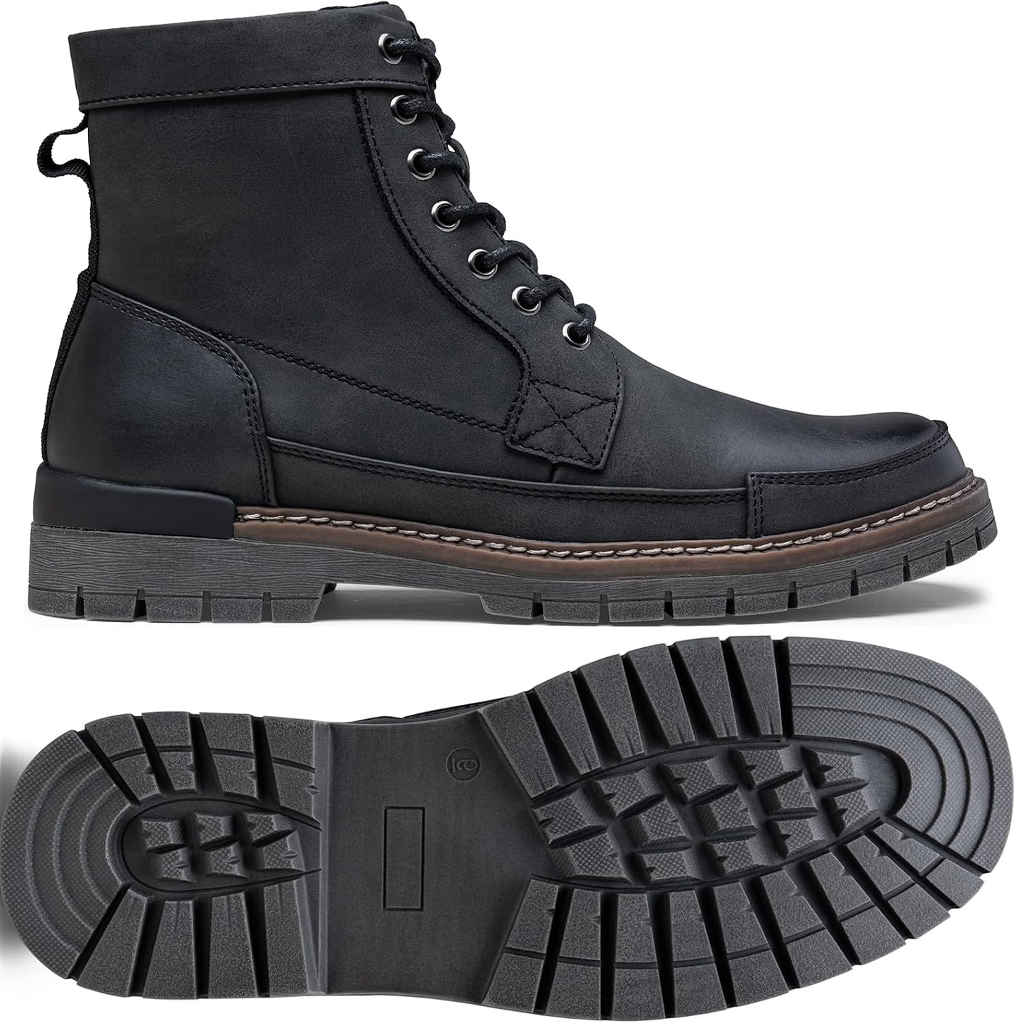 Men Boots Casual Motorcycle Boots for Men  Zipper Combat Botas Para Hombre Fashion