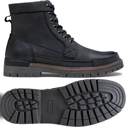 Men Boots Casual Motorcycle Boots for Men  Zipper Combat Botas Para Hombre Fashion