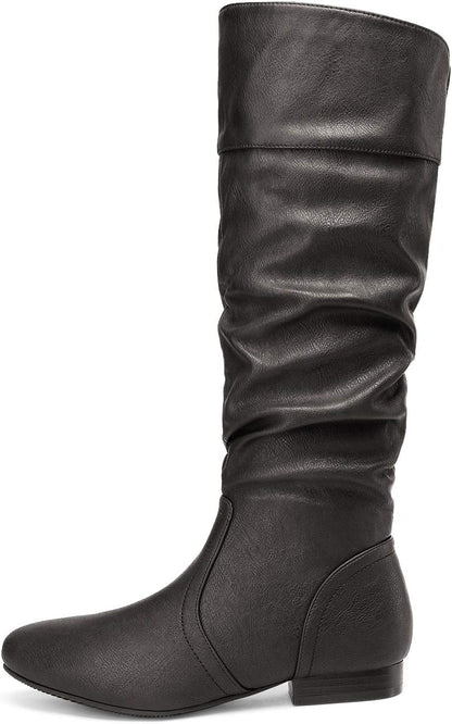 Women's Knee High Pull On Fall Weather Winter Boots