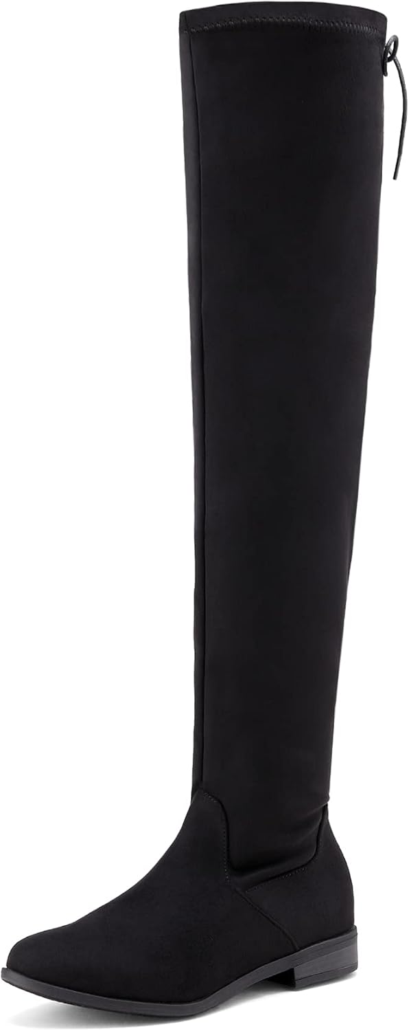 Women's Over The Knee High Low Block Heel Riding Boots