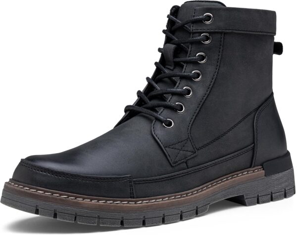 Men Boots Casual Motorcycle Boots for Men Zipper Combat Botas Para Hombre Fashion